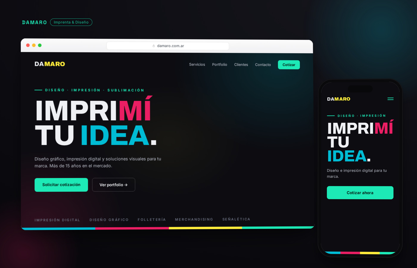 Damaro Imprenta – diseño gráfico Quilmes